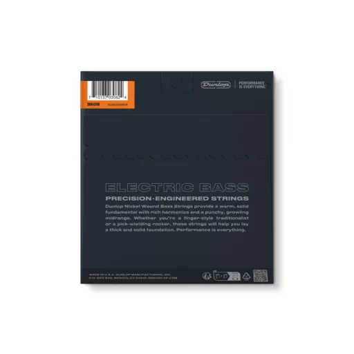 DUNLOP KIEGÉSZÍTŐK DBN45100 NIKKEL 45-100 Basszusgitár Húrok