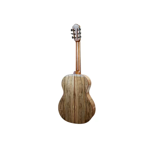 MERIDA klasszikus gitár, 4/4, tömör lucfenyő fedőlap spalted juharfurnérral