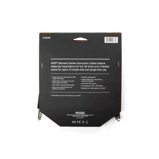 MXR DCIS15R 4,5 m Hangszerkábel