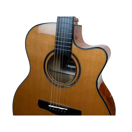 MERIDA western gitár, DIANA-sorozat, GA cutaway, természetes fényes lakkozás