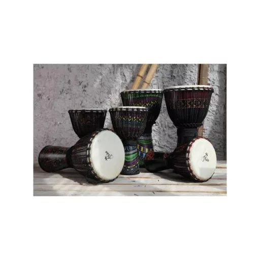 YUKA DJPA012-24 KÖTÉLFESZÍTÉSŰ SARONG AFRIKA 12˝ Djembe