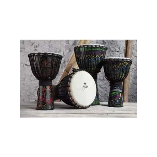 YUKA DJPA012-24 KÖTÉLFESZÍTÉSŰ SARONG AFRIKA 12˝ Djembe
