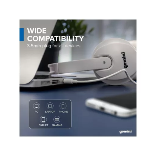 GEMINI DJX200 Fehér Fejhallgató