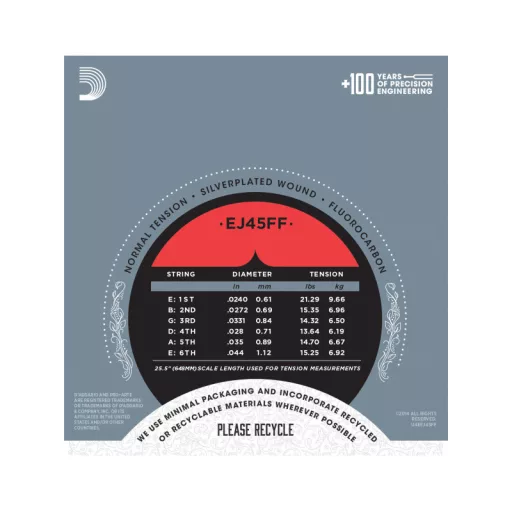 DADDARIO EJ45FF NORMAL 24-44 Klasszikus Gitár Húrok