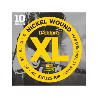DADDARIO EXL125-10P 10 készlet 9-46 elektromos gitárhúr