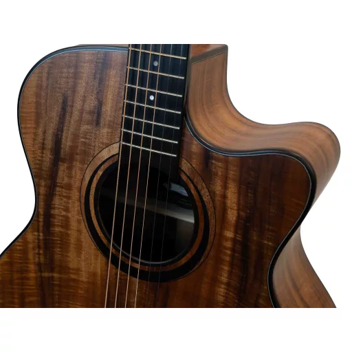 MERIDA Westerngitár, Koa fedlap, GA Cutaway, természetes matt felület