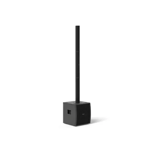 K-GEAR Aktív oszlopos PA rendszer 12" mélynyomóval + 16x2" moduláris oszlopos sugárzó, 4x750W erősítő, fekete