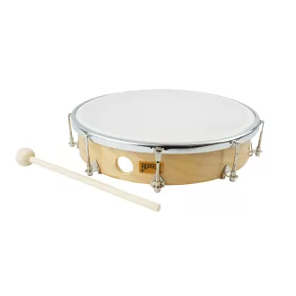   BERGEN Kézi dob, PVC bőr, feszíthető, 10" / Ø 25 cm
