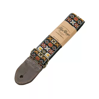 HIP STRAP Gitarrengurt Modell Woodstock Brown, Szín: barna