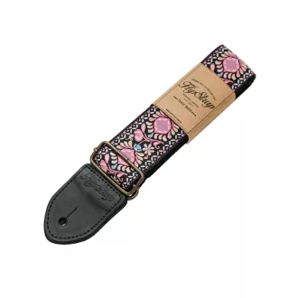 HIP STRAP gitárheveder Coral Haze modell, szín: fekete