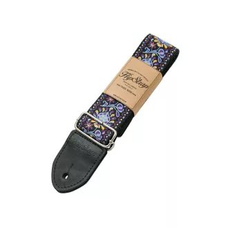 HIP STRAP Gitárheveder Modell Purple Haze, Szín: fekete