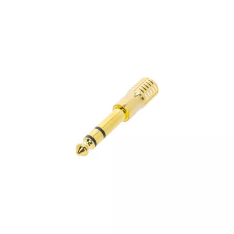 ADAM HALL 3,5 sztereó - 6,3 sztereó arany adapter