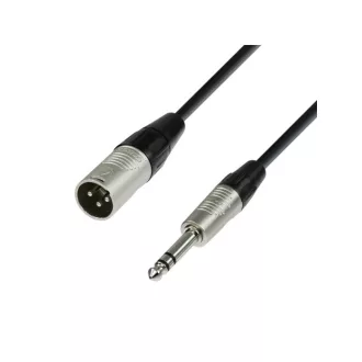 ADAM HALL K4BMV0150 6.3 JACK TRS 1,5 m mikrofonkábel