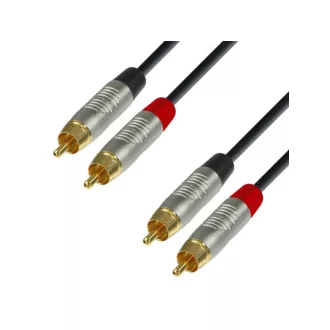ADAM HALL K4TCC0600 2xRCA-2xRCA (činč) 6m Audio kábel