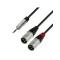 ADAM HALL K4YWMM0180 2xXLR Férfi-3.5 Sztereó 1,8 m Audio Kábel
