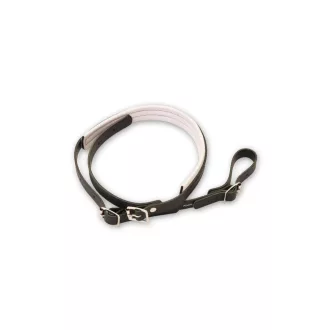   KÖLBL bőrszíj bariton- és tenor kürthöz, párnázott, 30 mm, 2 hurkos, szín: fekete/fehér