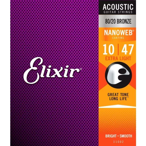 Elixir 11002 Extra Light (10-47) NW akusztikus gitárhúrok
