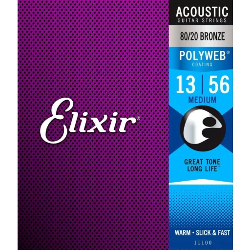 Elixir 11100 Medium (13-56) PW akusztikus húrok