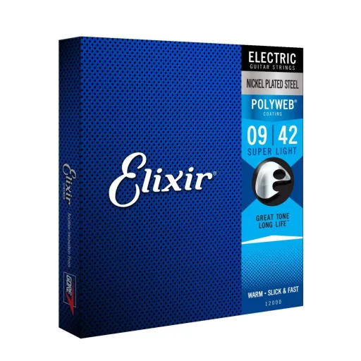 Elixir 12000 Super Light (9-42) PW elektromos gitár húrok