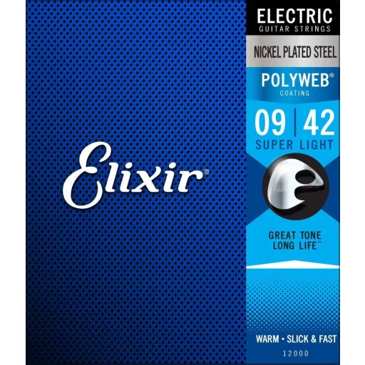 Elixir 12000 Super Light (9-42) PW elektromos gitár húrok