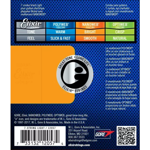 Elixir 12057 (10-56 B-7) NW Húrok elektromos - 7