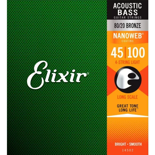 Elixir 14502 Akusztikus Basszus Light (45-100) NW húrok basszus-akusztikus