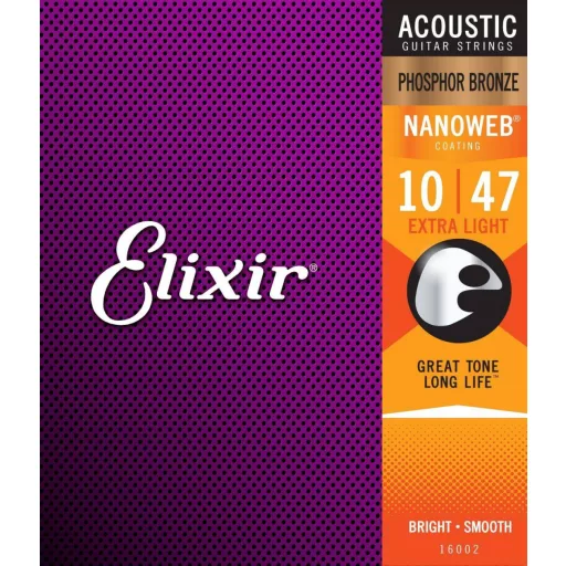 Elixir 16002 Phosphor Bronze Extra Light (10-47) NW akusztikus húrok