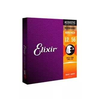   Elixir 16077 Phosphor Bronze Light-Medium (12-56) NW akusztikus húrok