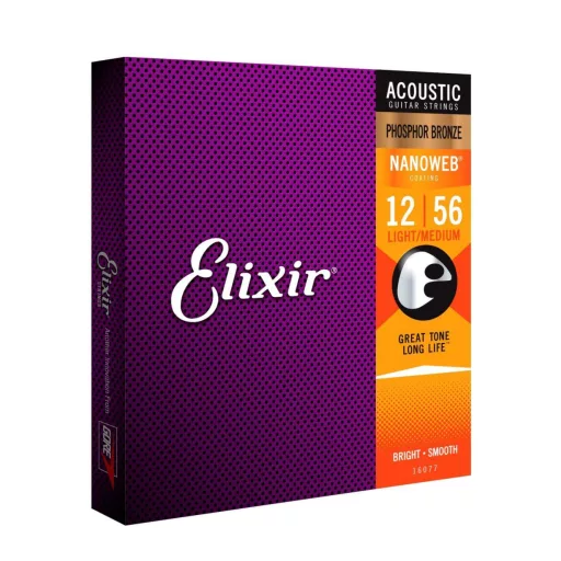 Elixir 16077 Phosphor Bronze Light-Medium (12-56) NW akusztikus húrok