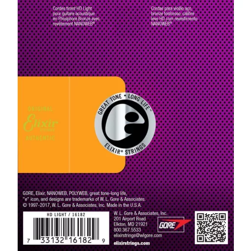 Elixir 16182 Phosphor Bronze HD Light (13-53) NW - akusztikus gitárhúrok