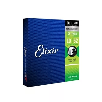   Elixir 19077 Optiweb Light/Heavy - elektromos gitárhúrok 10-52