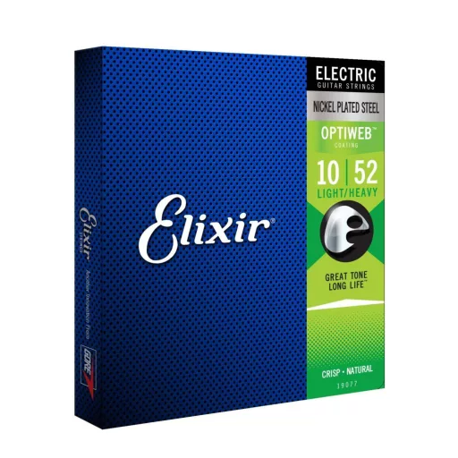 Elixir 19077 Optiweb Light/Heavy - elektromos gitárhúrok 10-52