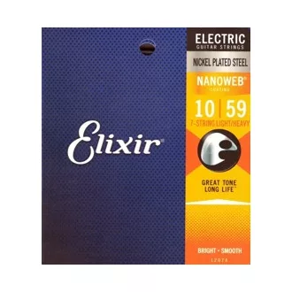   Elixir 12074 Light-Heavy (10-59) NW - húrok elektromos gitárhoz - 7