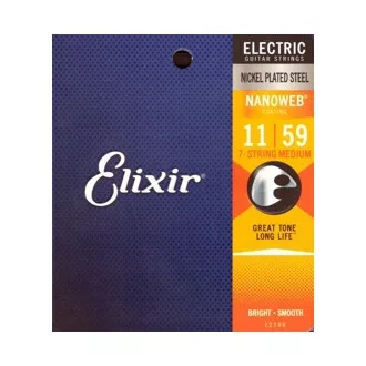   Elixir 12106 Medium (11-59) NW húrok elektromos gitárhoz - 7