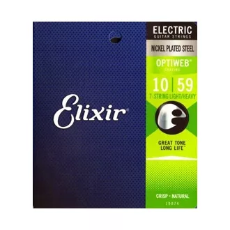   Elixir 19074 Optiweb LtHeavy (10-59) - húrok elektromos gitárhoz - 7