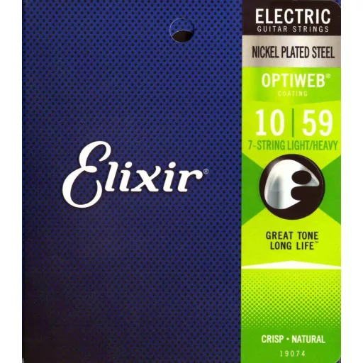 Elixir 19074 Optiweb LtHeavy (10-59) - húrok elektromos gitárhoz - 7