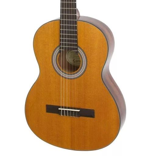 Epiphone Classical E1 Full Size Nylon 2.0 nut AN Antique Natural klasszikus gitár