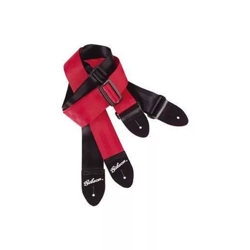 Gibson GSB10 Regular Style 2" Safety Strap Jet Black gitárheveder