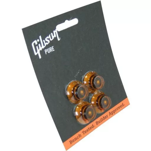 Gibson HK-030 Top Hat Knobs Vintage Amber 4 db - potmétergombok