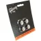 Gibson MK-010 Top Hat Style Fekete/Ezüst Fém Betét - potméter gombok