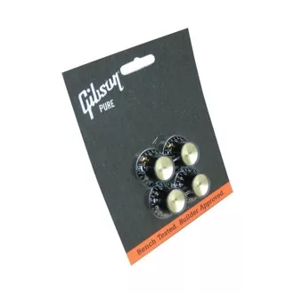   Gibson MK-020 Top Hat Style Fekete/Arany Fém Betét - potméter gombok