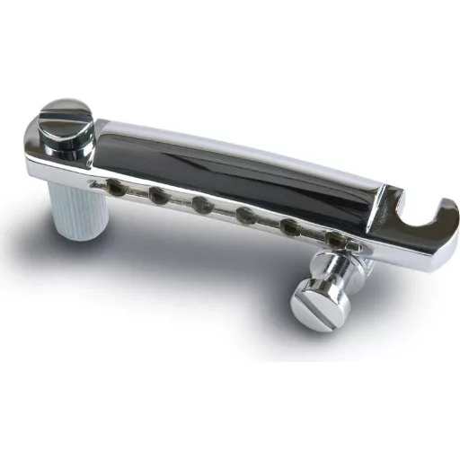 Gibson TP010 Chrome Stop Bar With Studs & Inserts - húrtartó