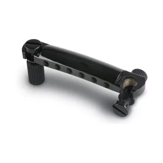   Gibson TP050 Black Chrome Stop Bar With Studs & Inserts - húrláb