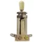 Gibson TS020 Straight Type w/Creme Switch Cap - háromállású kapcsoló