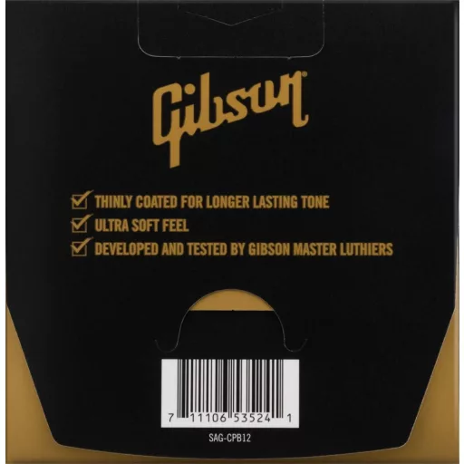 Gibson SAG-CPB12 Coated Phosphor Bronze Akusztikus Gitárhúrok 12-53 Light Gauge húrok