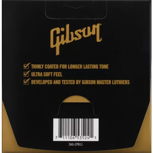 Gibson SAG-CPB11 Coated Phosphor Bronze Acoustic Guitar Strings 11-52 Ultra-Light Gauge gitárhúrok