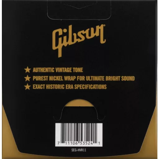 Gibson SEG-HVR11 Vintage Reissue Electric Guitar Strings 11-50 Medium Gauge húrok