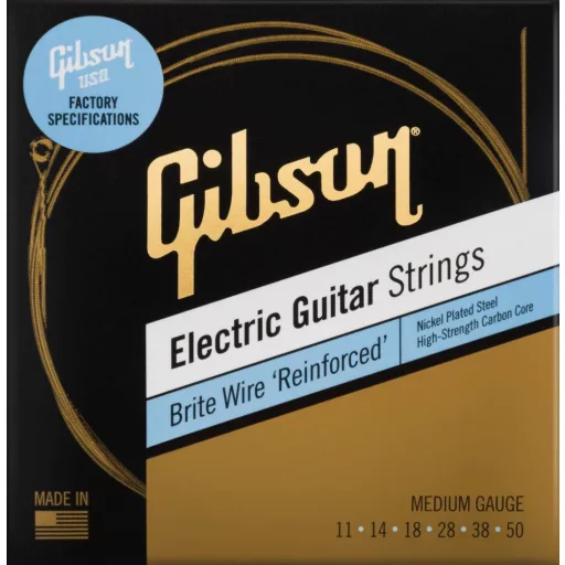 Gibson SEG-BWR11 Brite Wire Reinforced elektromos gitár húrok 11-50 közepes húrméret húrok