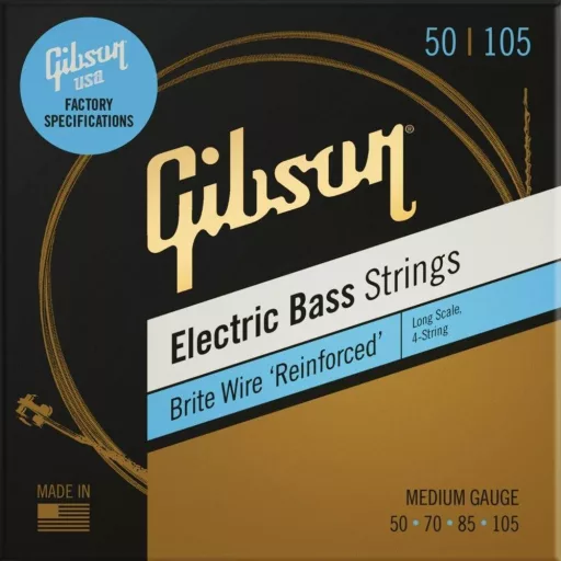Gibson SBG-LSM Long Scale Brite Wire Electric Bass Strings, 4-String, Roundwound basszusgitár húrok