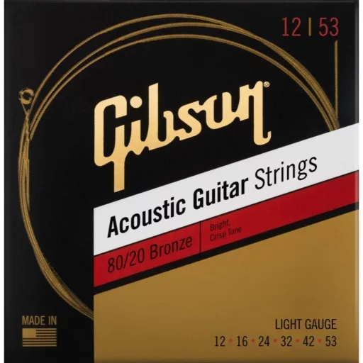 Gibson SAG-BRW12 80/20 Bronzhang Akusztikus Gitár Húrok